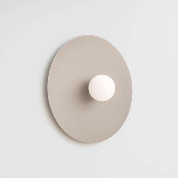 Aplică de perete taupe din metal ø 50 cm AKE – Thoro-image-1