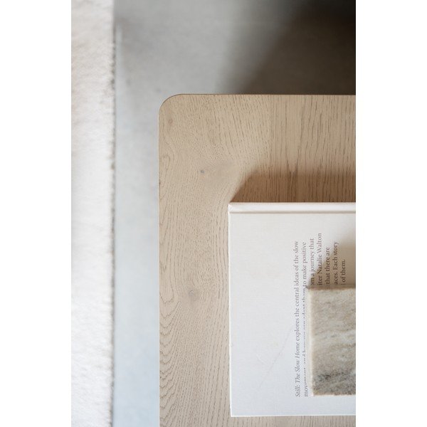 Comodă în culoare naturală deschisă cu aspect de lemn de stejar 110x70x45 cm Melstone – Rowico-image-3