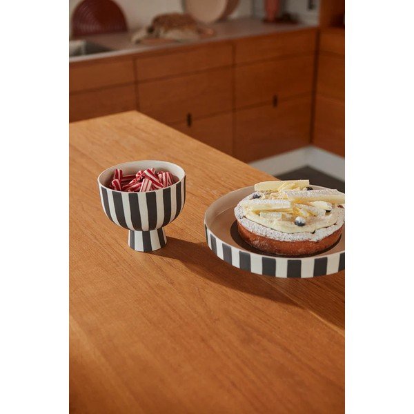 Bol mic alb-negru pentru servire din gresie Toppu – OYOY Living Design-image-1