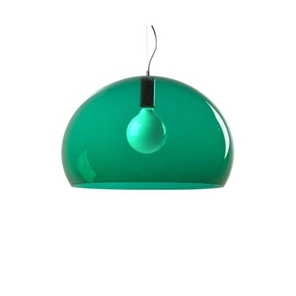 Lustră Kartell Fly, ⌀ 52 cm, verde închis