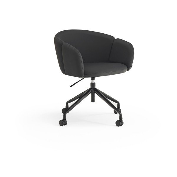 Scaun de birou negru tapițat Add – Teulat
