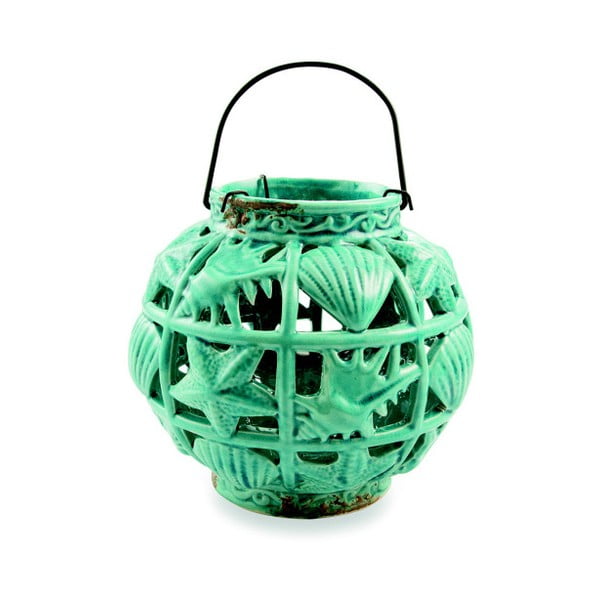 Felinar ceramică Villa d'Este Tonda, verde