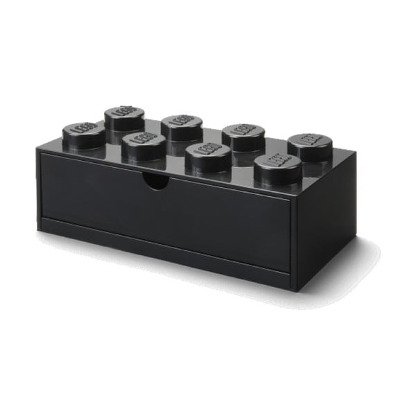 Cutie de birou cu sertar LEGO® Brick, 31,6 x 11,3 cm, negru