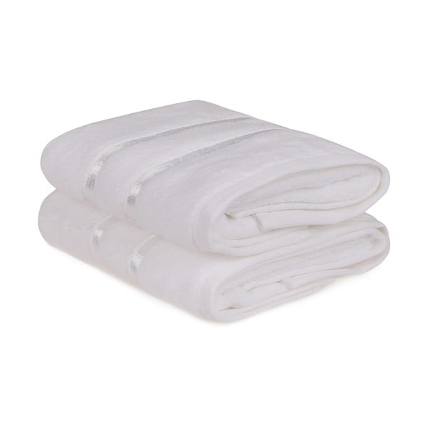 Set 2 prosoape din bumbac Foutastic Dolce, 50 x 90 cm, alb-image-2