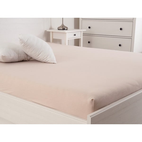 Cearceaf maro deschis cu elastic 120x200 cm – B.E.S.-image-1