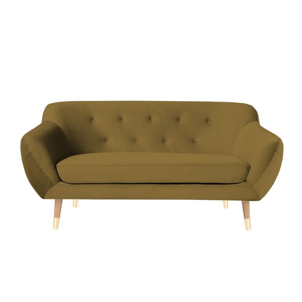 Canapea cu 2 locuri Mazzini Sofas Amelie, auriu