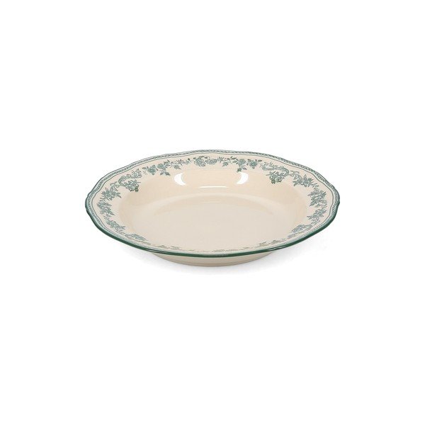 Farfurie verde/fildeș adâncă din porțelan ø 23 cm Cyril – S|P Collection-image-2