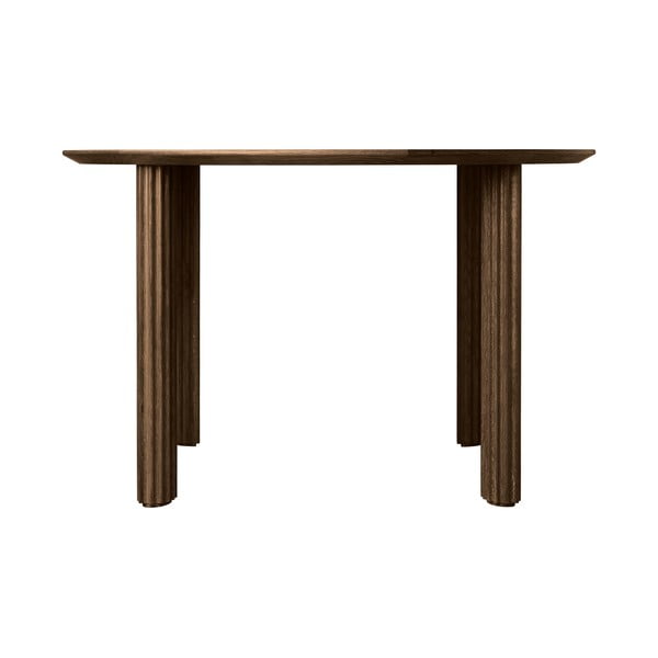 Masă de dining rotundă din lemn masiv de stejar ø 120 cm Comfort Circle – UMAGE-image-3