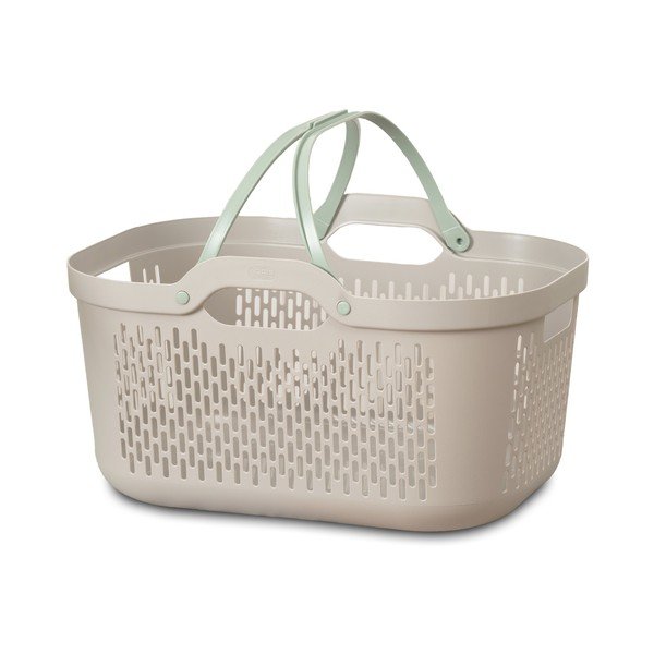 Coș de rufe maro deschis din plastic 45 l – Addis