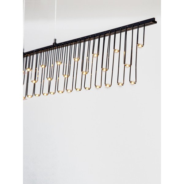 Lustră argintiu-lucios LED cu intensitate reglabilă din aluminiu Stellar – Nova Luce-image-2