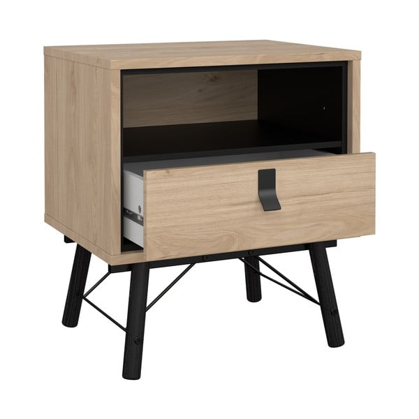 Noptieră cu  aspect de lemn de stejar Ry – Tvilum-image-3