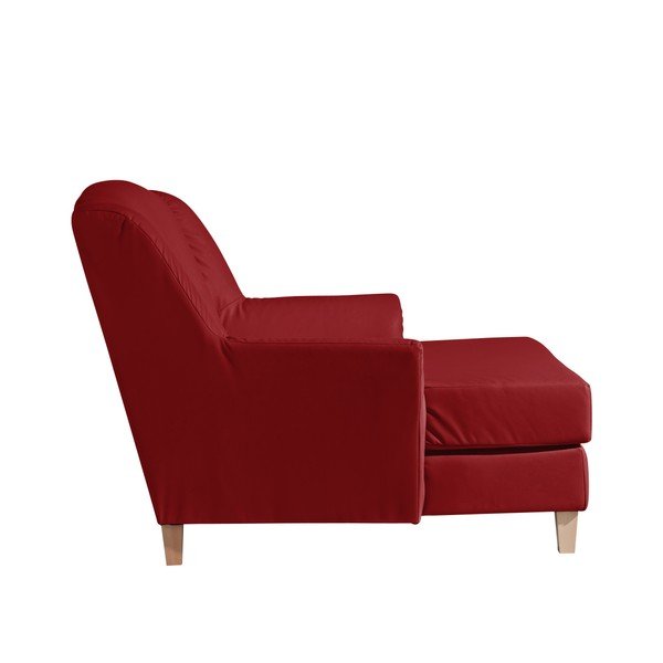 Șezlong din imitație de piele Max Winzer Judith, roșu-image-3