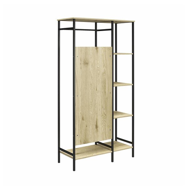Dulap cu aspect de stejar 95x180 cm Modine - Støraa-image-4