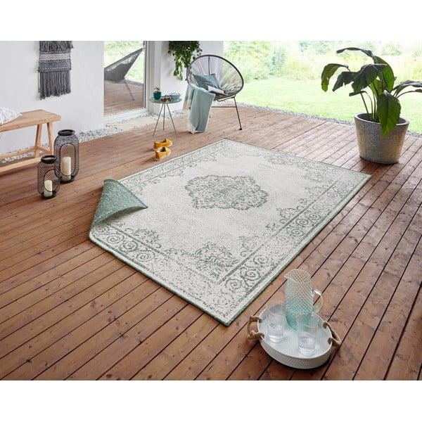 Covor adecvat pentru exterior NORTHRUGS Cebu, 160 x 230 cm, verde-crem-image-1