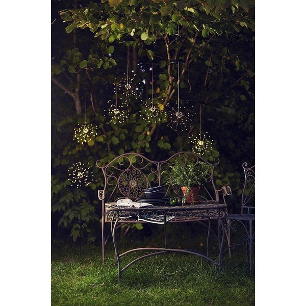 Decorațiune solară LED cu diode albe pentru exterior Star Trading Firework, înălțime 100 cm-image-2
