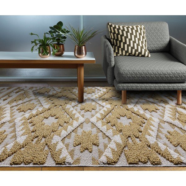 Covor Asiatic Carpets Taza, 120 x 170 cm, galben-image-4