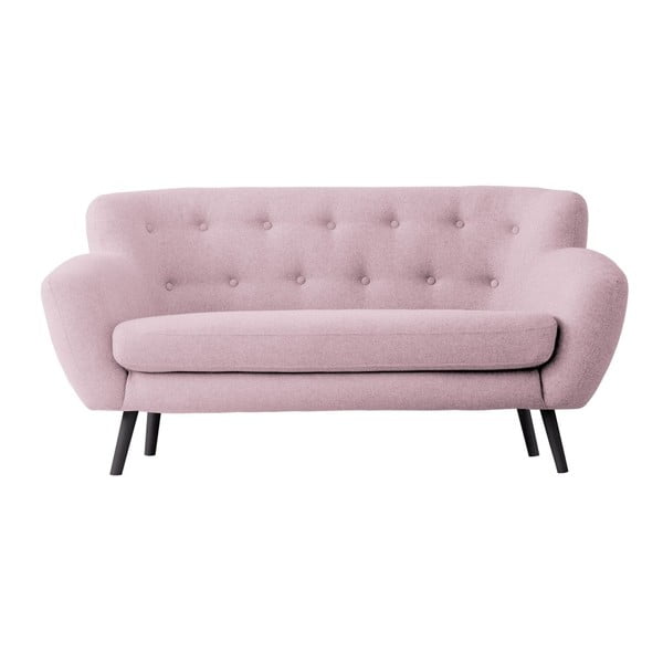 Canapea cu 2 locuri Kooko Home Rock, roz 