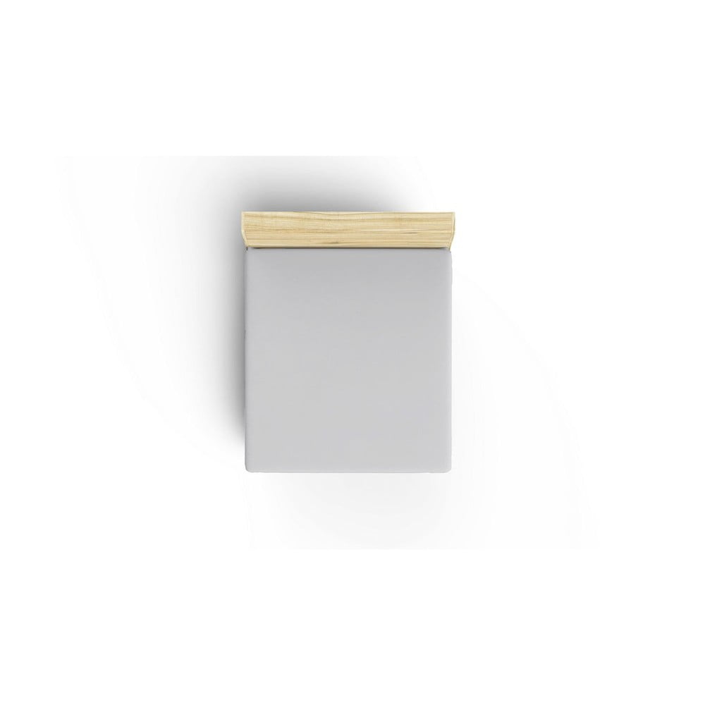 Cearceaf gri din bumbac cu elastic 140x190 cm – Mijolnir
