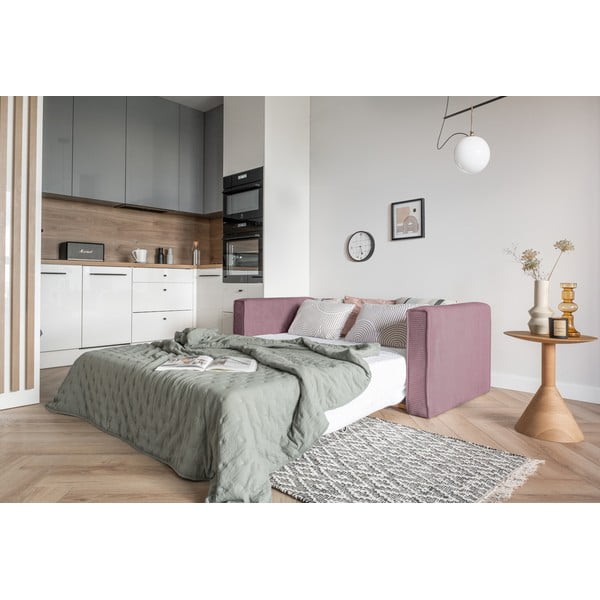 Canapea roz extensibilă 168 cm Lucky Lucy – Miuform-image-3