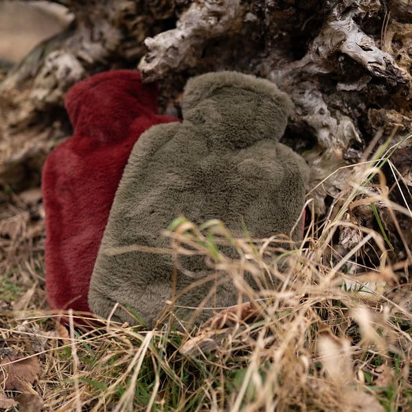 Termofor roșu din micropluș/cocolino 1,8 l Classic – Hugo Frosch-image-3