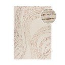 Covor portocaliu/crem din lână 200x290 cm Abstract Swirl – Flair Rugs