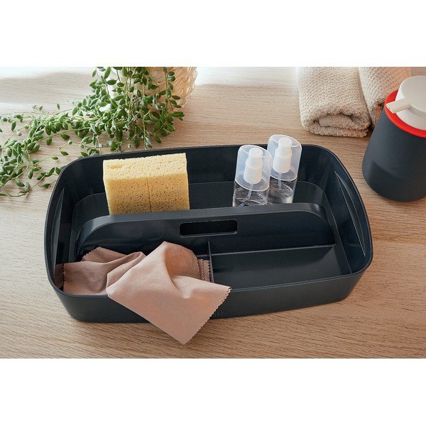 Organizator de birou din plastic negru MyBox - Leitz-image-1