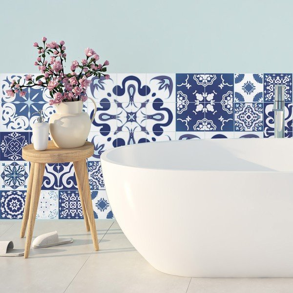 Set 24 autocolante Ambiance Azulejos Polka, 50 x 60 cm-image-4