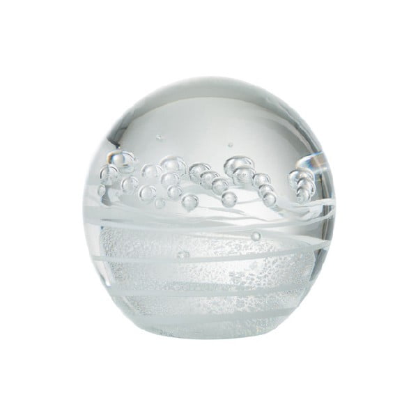 Glob decorativ din sticlă J-Line Paperwei Bubble, ⌀ 8 cm