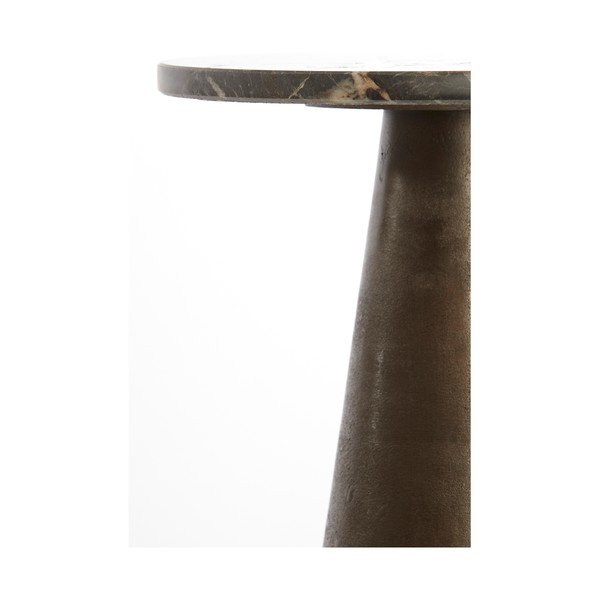 Măsuță auxiliară rotundă cu blat din marmură ø 29 cm Ynez – Light & Living-image-3