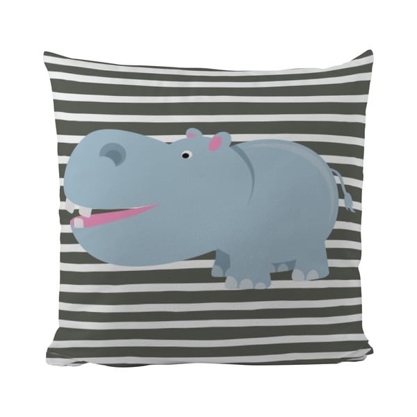 Pernă Hippo in Grey, 50x50 cm