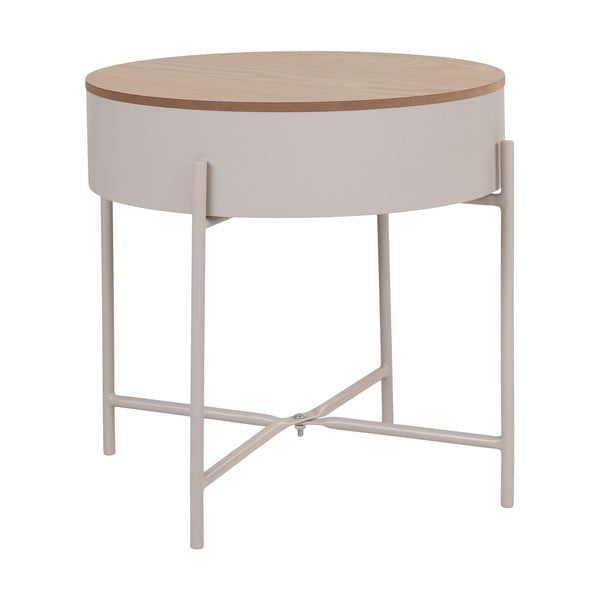 Măsuță auxiliară rotundă din metal ø 40 cm Sisco – House Nordic