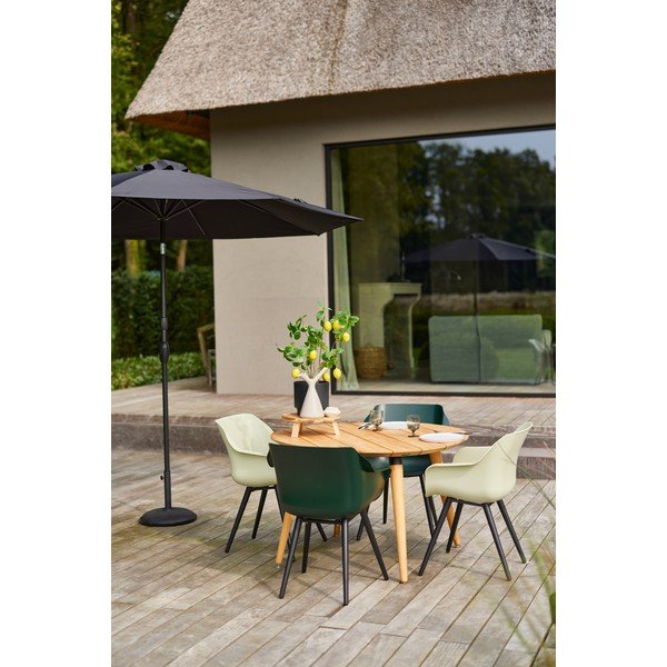 Umbrelă de soare Hartman Sophie, ø 300 cm, negru-image-4