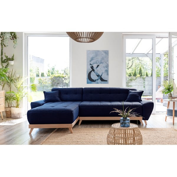 Colțar variabil extensibil Miuform Dazzling Daisy, albastru petrol-image-1