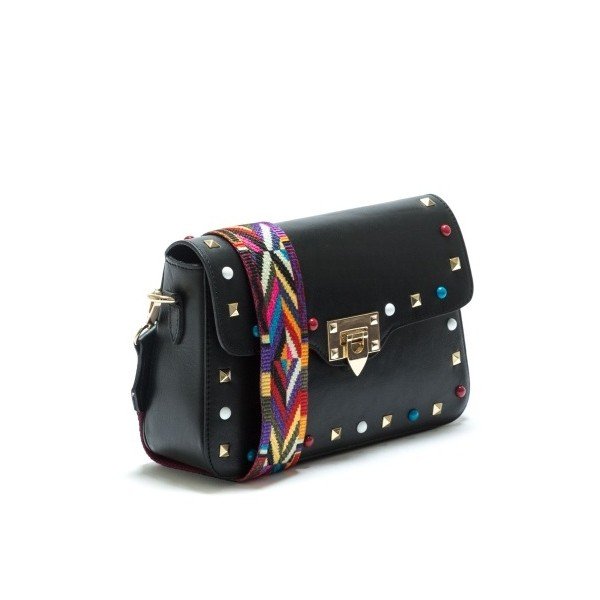 Geantă din piele Roberta M Slay, negru-image-1