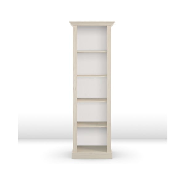 Bibliotecă din lemn de pin Steens Monaco, înălțime 198,5 cm, alb