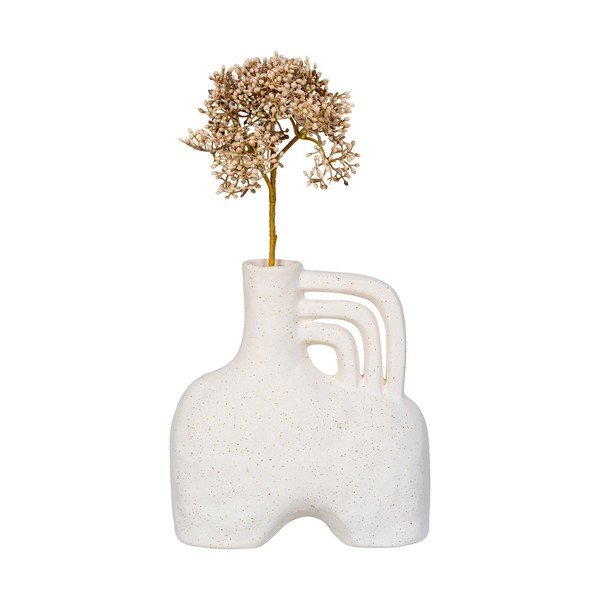 Vază crem din ceramică (înălțime 19,5 cm) – House Nordic-image-3