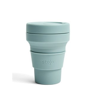 Cană termo pliabilă Stojo Pocket, 355 ml, albastru-deschis