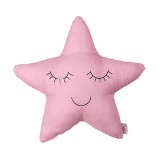 Pernă cu amestec din bumbac pentru copii Mike & Co. NEW YORK Pillow Toy Star, 35 x 35 cm, roz