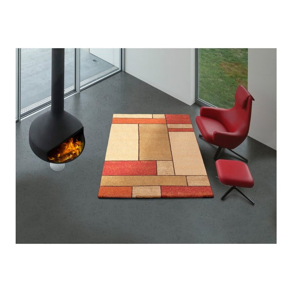 Covor Universal Squaro, 133 x 190 cm, portocaliu-image-2