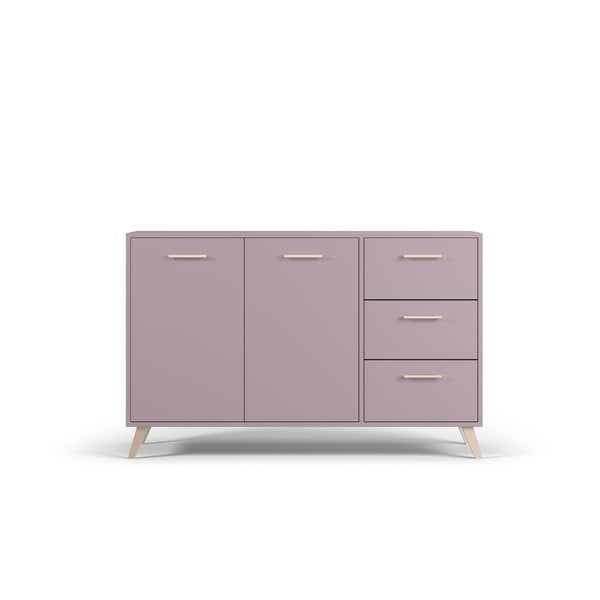 Comodă joasă roz 140x86 cm Burren - Cosmopolitan Design