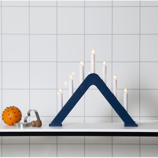 Decorațiune luminoasă de Crăciun albastru-închis cu alimentare la priză Jarve – Star Trading-image-2