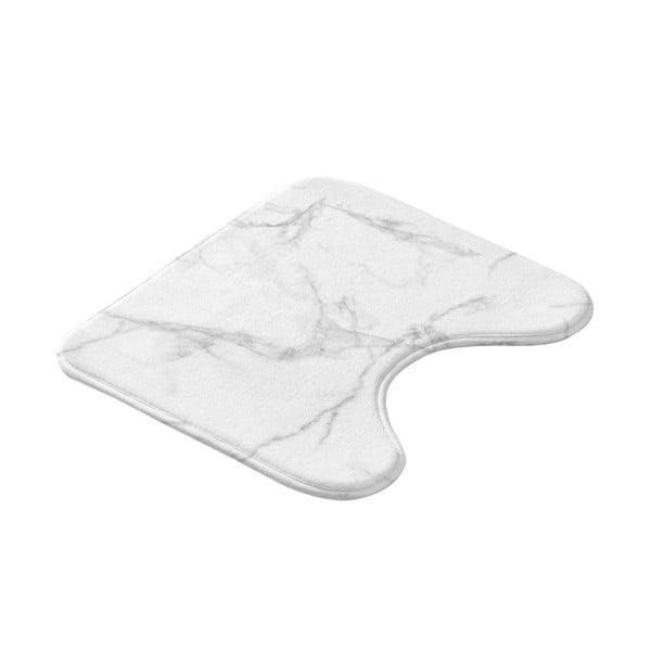 Covoraș de baie alb-gri pentru WC 45x45 cm Marbre – douceur d'intérieur