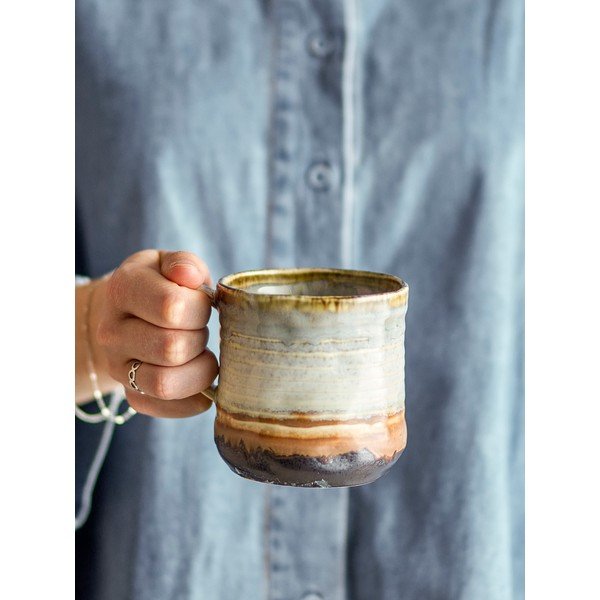 Căni 4 buc. din gresie 380 ml Deana – Bloomingville-image-1