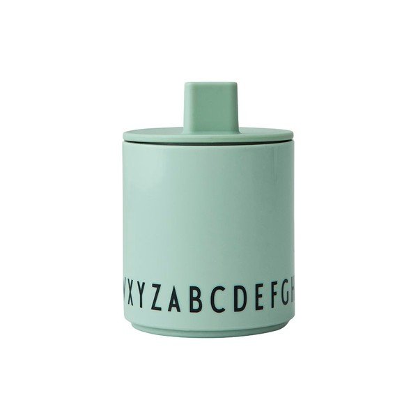 Cană pentru copii Design Letters Eat & Learn, verde-image-1