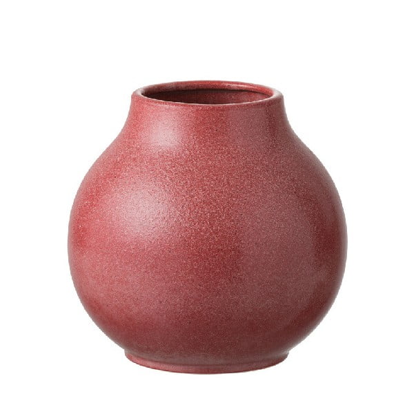 Vază din ceramică J-Line Round, roșu