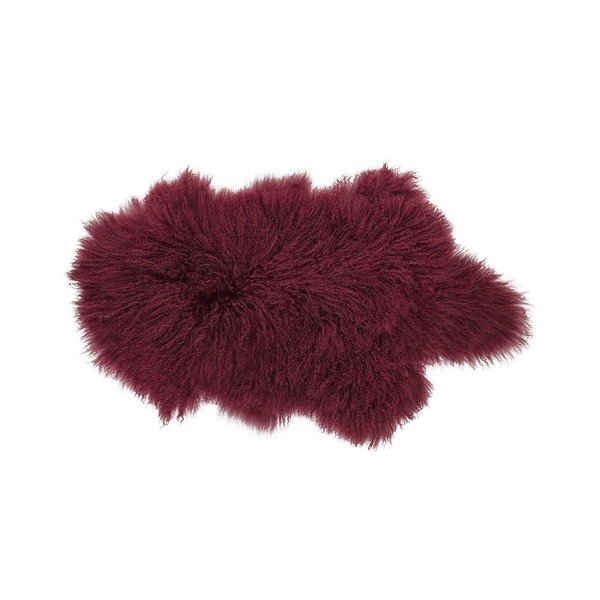 Blană de miel mongolian Bloomingville Mongolian, roșu închis-image-2