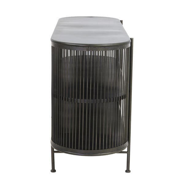 Comodă joasă din metal negru 149x80 cm Yinthe - Light & Living-image-3