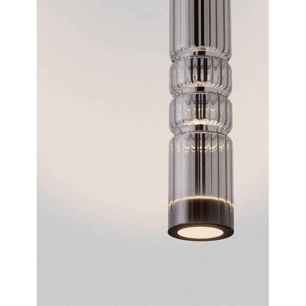 Lustră gri LED din sticlă ø 8 cm Bento – Nova Luce-image-3