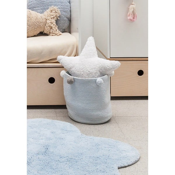 Coș de jucării pentru copii albastru deschis din material textil ø 30x30 cm Bubbly – Lorena Canals-image-2