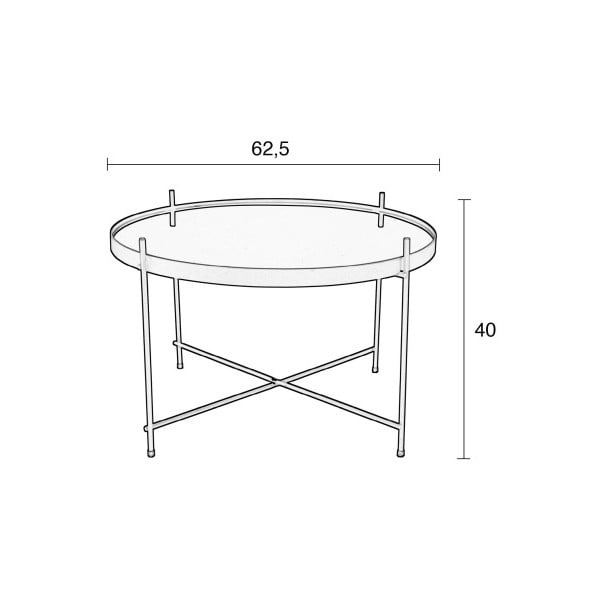Măsuță Zuiver Cupid, arămiu-image-4